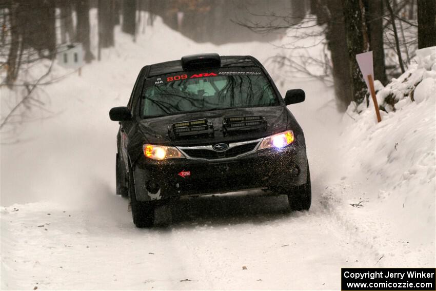 Jordan Buetow / Elena Huizar Subaru Impreza on SS12, Old State-Huff II.