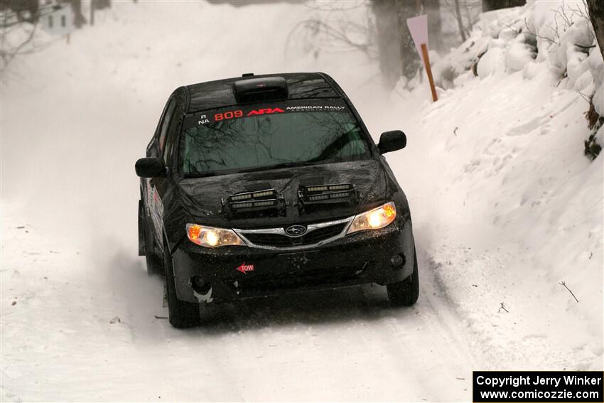 Jordan Buetow / Elena Huizar Subaru Impreza on SS12, Old State-Huff II.