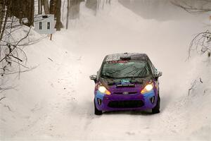 Imogen Thompson / Steve Harrell Ford Fiesta on SS12, Old State-Huff II.