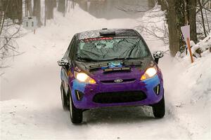 Imogen Thompson / Steve Harrell Ford Fiesta on SS12, Old State-Huff II.