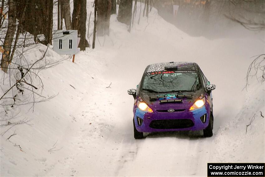 Imogen Thompson / Steve Harrell Ford Fiesta on SS12, Old State-Huff II.