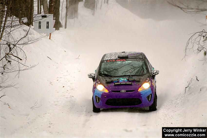 Imogen Thompson / Steve Harrell Ford Fiesta on SS12, Old State-Huff II.