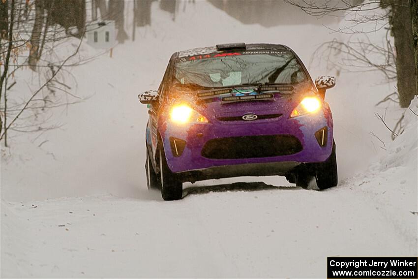 Imogen Thompson / Steve Harrell Ford Fiesta on SS12, Old State-Huff II.