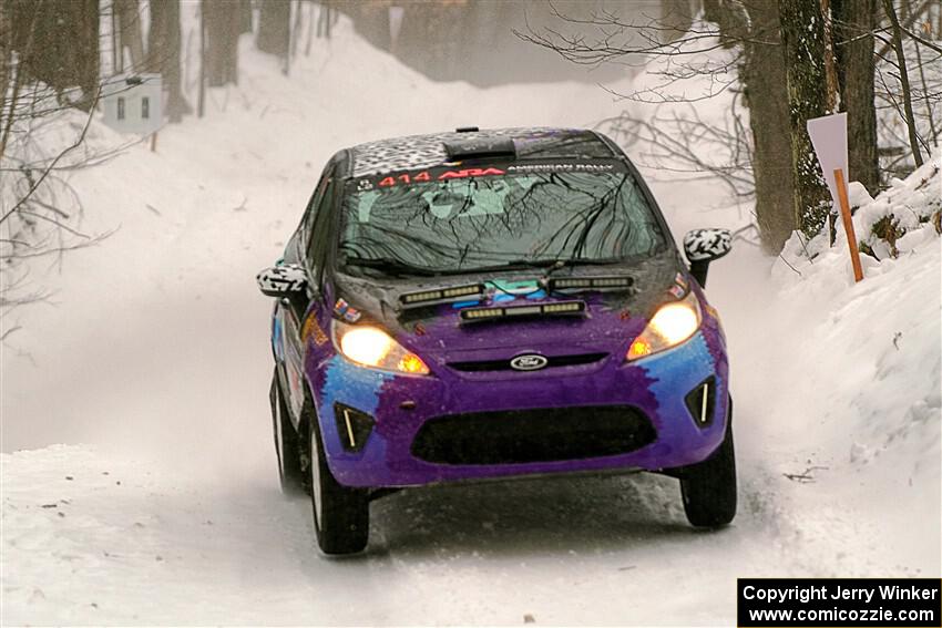 Imogen Thompson / Steve Harrell Ford Fiesta on SS12, Old State-Huff II.