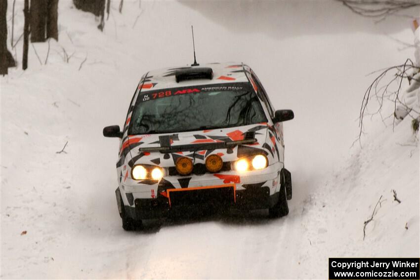 John Gusmano / Zack Goldstein VW GTI on SS12, Old State-Huff II.