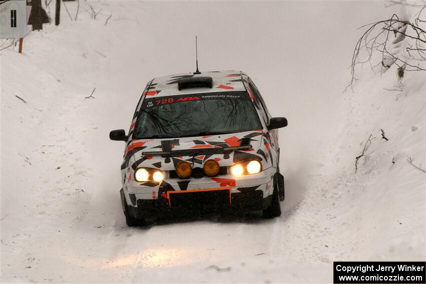 John Gusmano / Zack Goldstein VW GTI on SS12, Old State-Huff II.