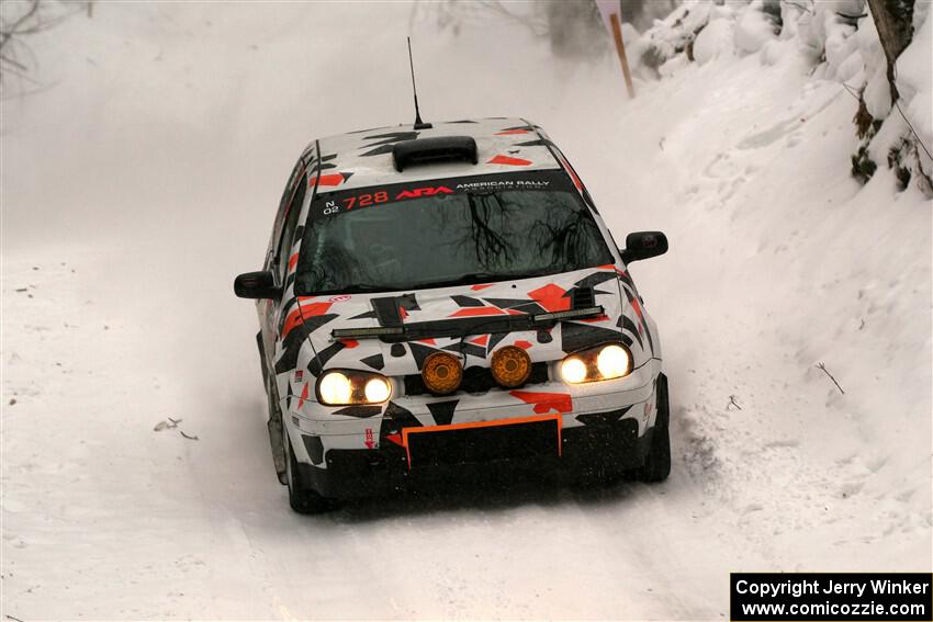 John Gusmano / Zack Goldstein VW GTI on SS12, Old State-Huff II.
