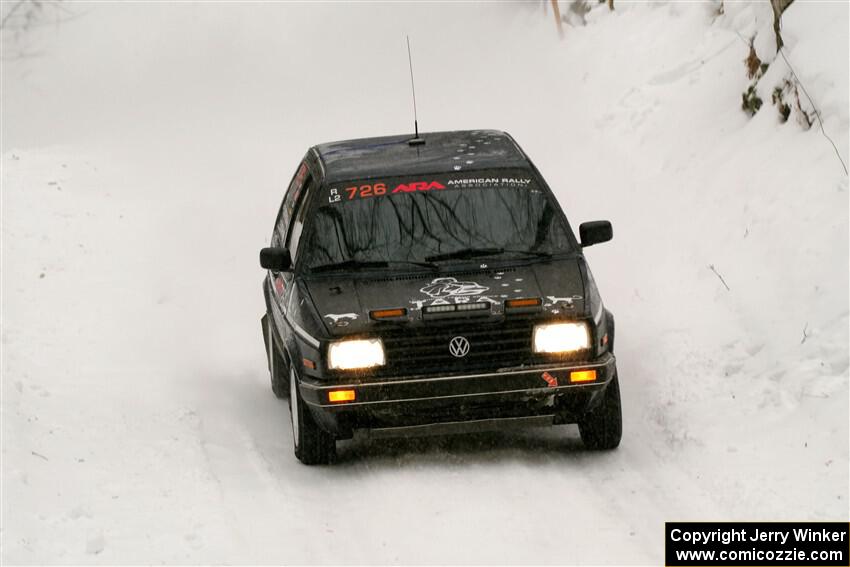 Erik Votipka / Clarissa Votipka VW Golf on SS12, Old State-Huff II.