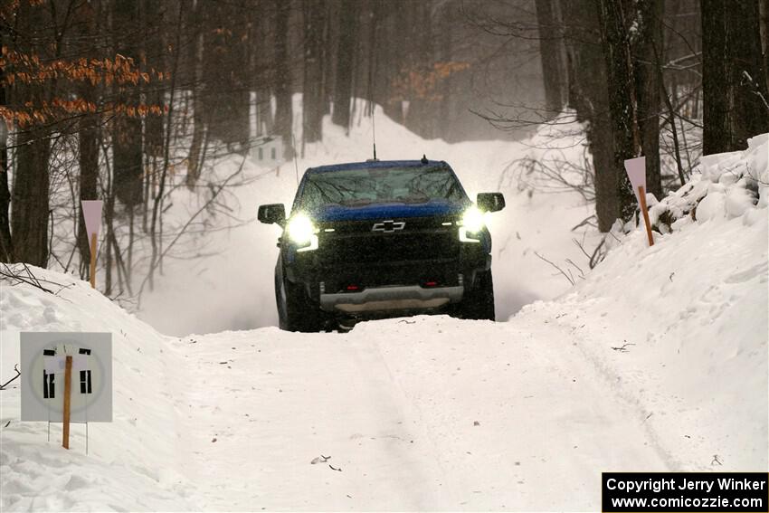 A Chevy Silverado pickup sweeps SS12, Old State-Huff II.
