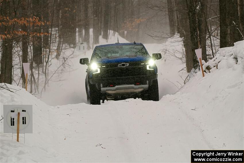 A Chevy Silverado pickup sweeps SS12, Old State-Huff II.