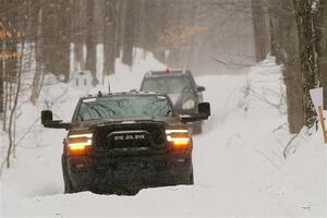 A Dodge Ram 2500 pickup sweeps SS12, Old State-Huff II.