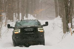 A Dodge Ram 2500 pickup sweeps SS12, Old State-Huff II.
