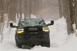 A Dodge Ram 2500 pickup sweeps SS12, Old State-Huff II.