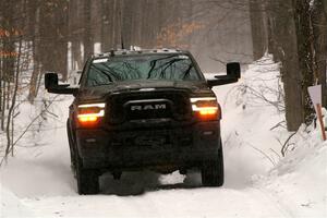 A Dodge Ram 2500 pickup sweeps SS12, Old State-Huff II.