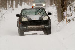 A Porsche Cayenne sweeps SS12, Old State-Huff II.