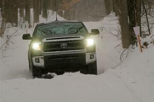 A Toyota Tundra sweeps SS12, Old State-Huff II.
