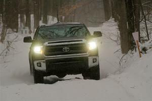 A Toyota Tundra sweeps SS12, Old State-Huff II.