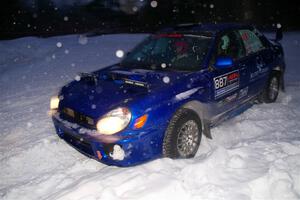 Jimmy Pelizzari / Kate Stevens Subaru WRX on SS15, Shoreline-Sage Creek I.