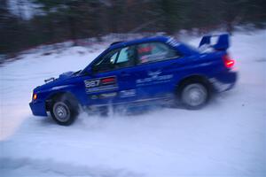 Jimmy Pelizzari / Kate Stevens Subaru WRX on SS15, Shoreline-Sage Creek I.