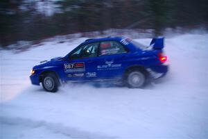 Jimmy Pelizzari / Kate Stevens Subaru WRX on SS15, Shoreline-Sage Creek I.