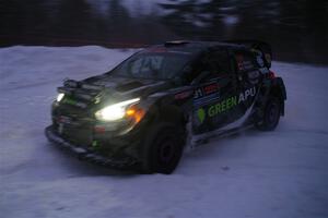 Alastair Scully / Stefan Trajkov Mitsubishi Mirage RS on SS15, Shoreline-Sage Creek I.
