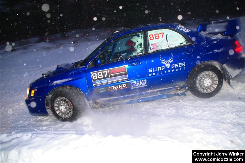 Jimmy Pelizzari / Kate Stevens Subaru WRX on SS15, Shoreline-Sage Creek I.