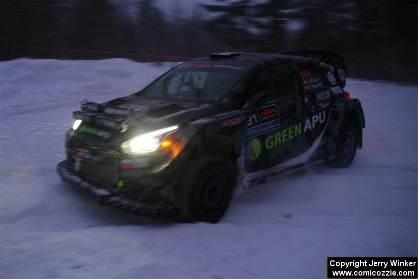 Alastair Scully / Stefan Trajkov Mitsubishi Mirage RS on SS15, Shoreline-Sage Creek I.