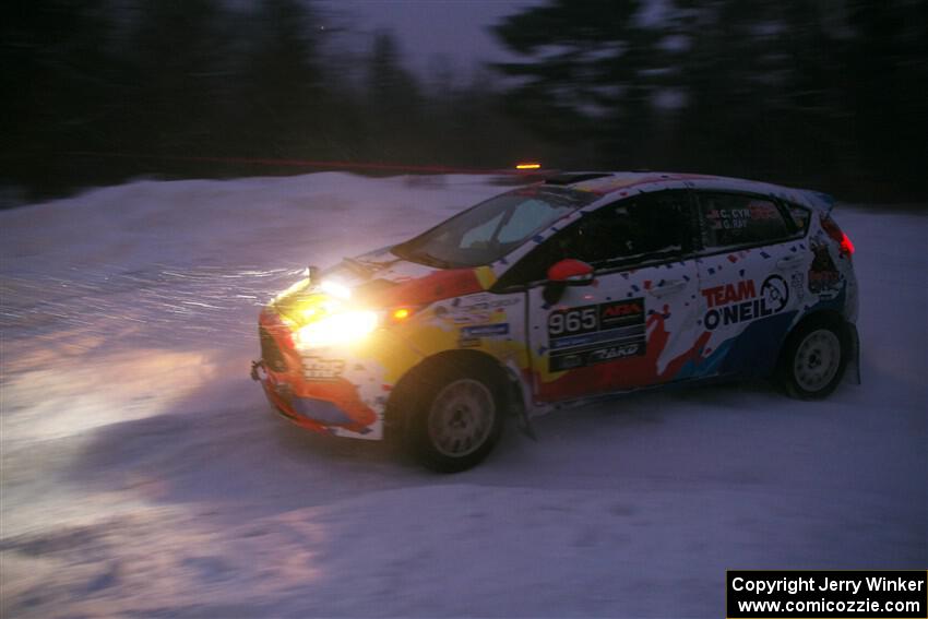 Chris Cyr / Glen Ray Ford Fiesta ST on SS15, Shoreline-Sage Creek I.