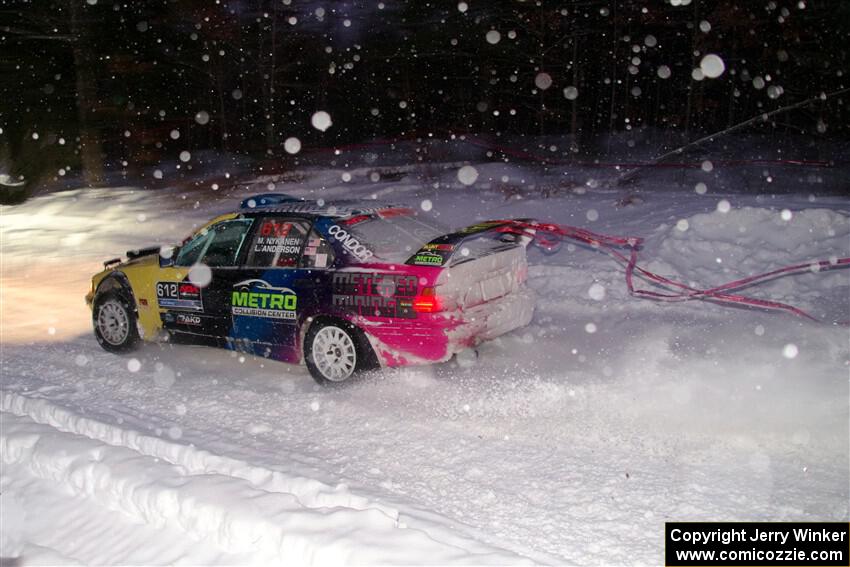 Matt Nykanen / Lars Anderson BMW 328i on SS15, Shoreline-Sage Creek I.