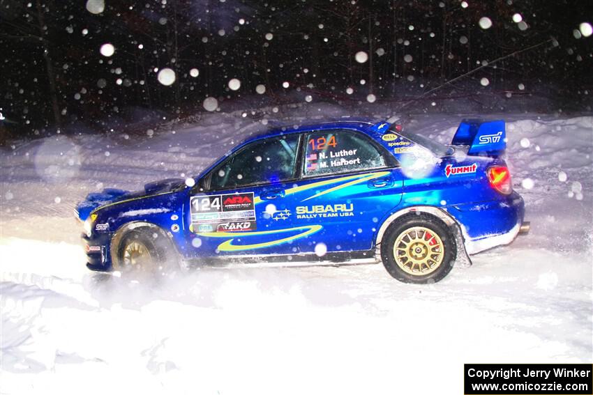 Nick Luther / Matt Harbert Subaru WRX STi on SS15, Shoreline-Sage Creek I.