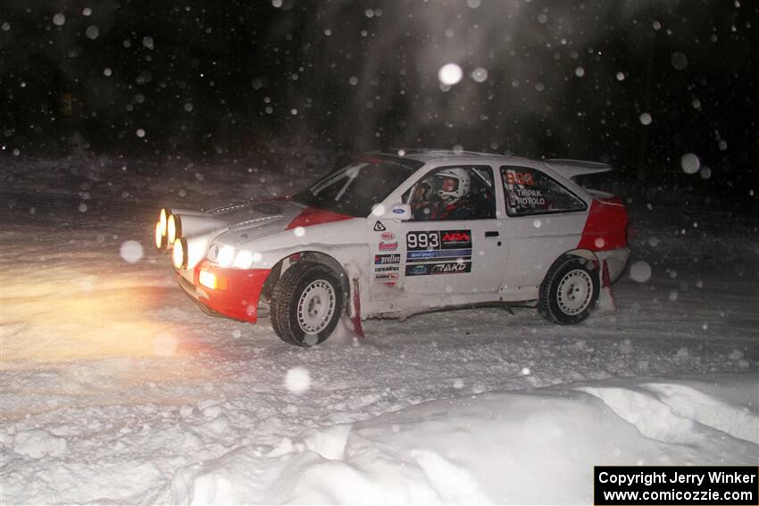 Mike Tirpack / Chris Rotolo Ford Escort Cosworth RS on SS15, Shoreline-Sage Creek I.