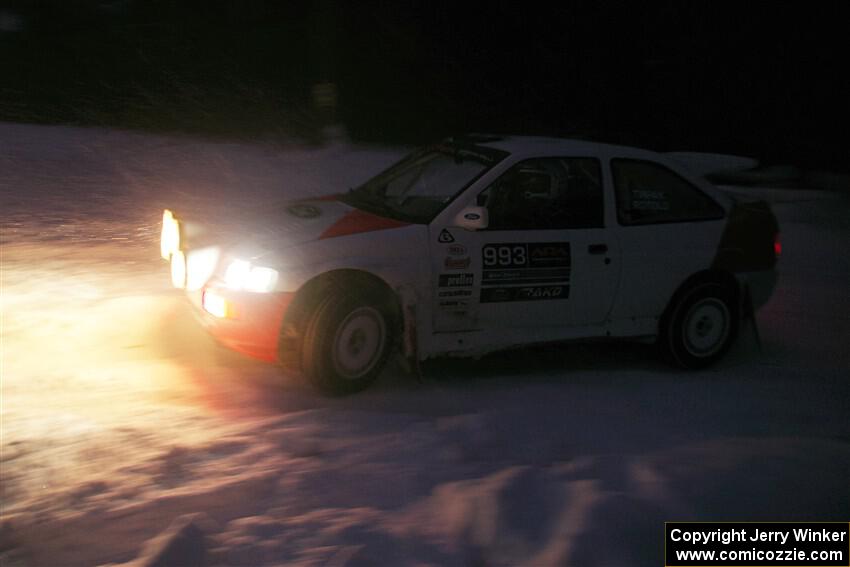 Mike Tirpack / Chris Rotolo Ford Escort Cosworth RS on SS15, Shoreline-Sage Creek I.