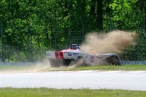 Maksim Belov's Spec Racer Ford 3 goes off course at turn 8.