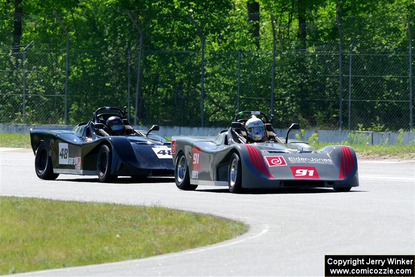 Justin Elder's and Nolan Elder's Spec Racer Ford 3s