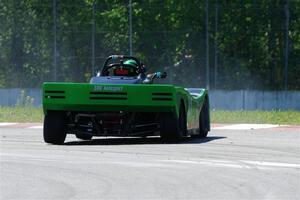 Greg Eick's Spec Racer Ford 3 spins at turn 8.