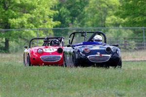 Phil Schaefer's and Tom Daly's Austin-Healey Sprites