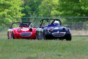 Phil Schaefer's and Tom Daly's Austin-Healey Sprites