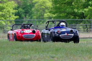 Phil Schaefer's and Tom Daly's Austin-Healey Sprites