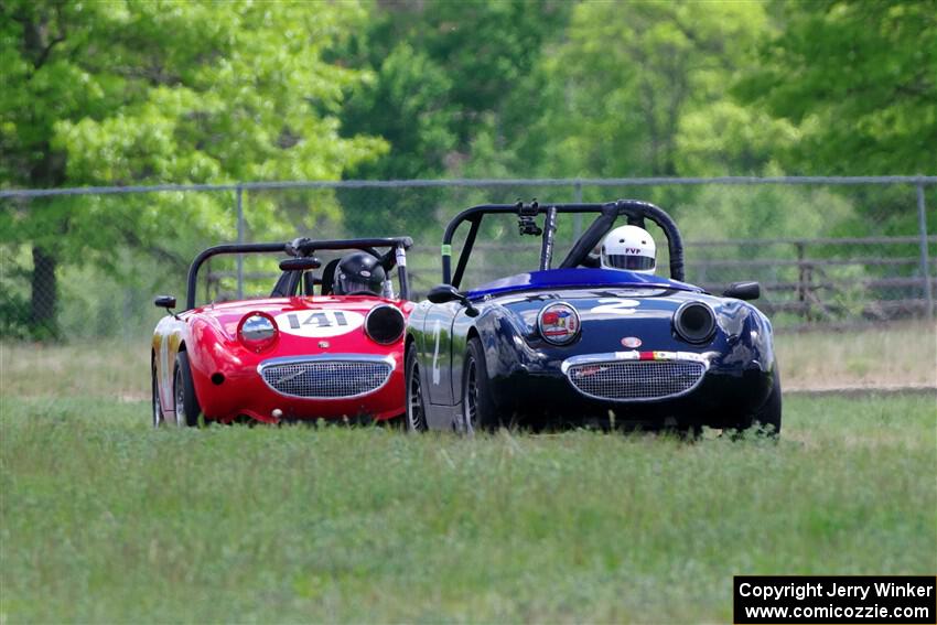 Phil Schaefer's and Tom Daly's Austin-Healey Sprites