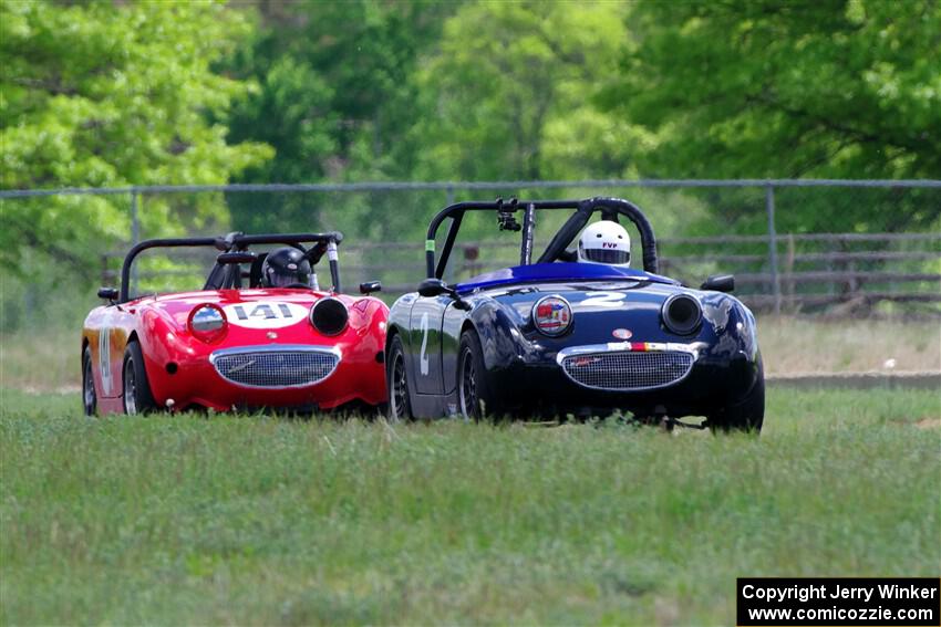 Phil Schaefer's and Tom Daly's Austin-Healey Sprites