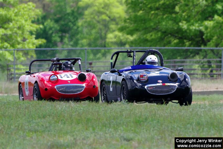 Phil Schaefer's and Tom Daly's Austin-Healey Sprites
