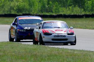 Nolan Elder's STL Mazda Miata and Bill Collins' STL Honda Civic