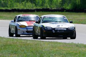 Samantha Silver's and Kyle Greenhill's Spec Miata Mazda Miatas