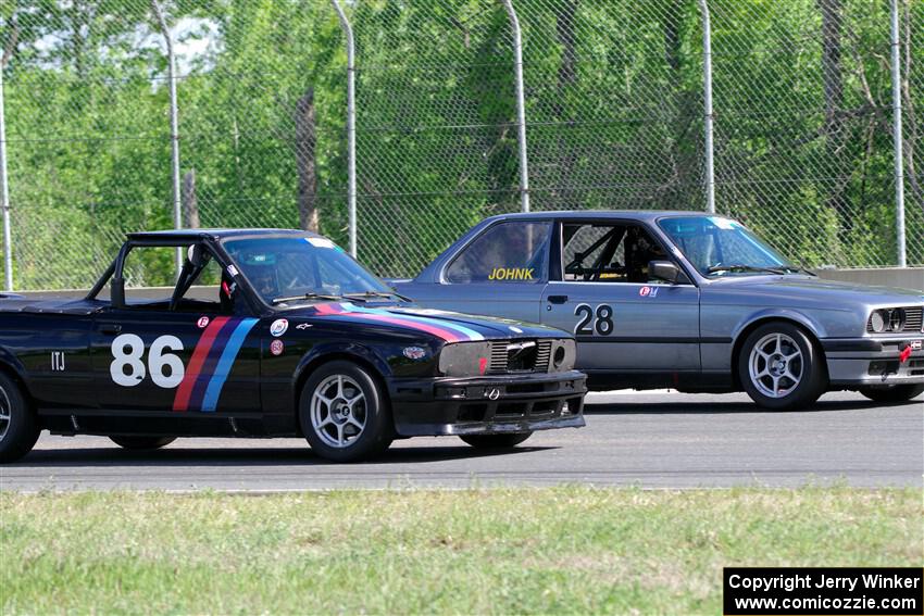 Jessica Johnk's BMW 325i and Jeff Johnk's BMW 325i