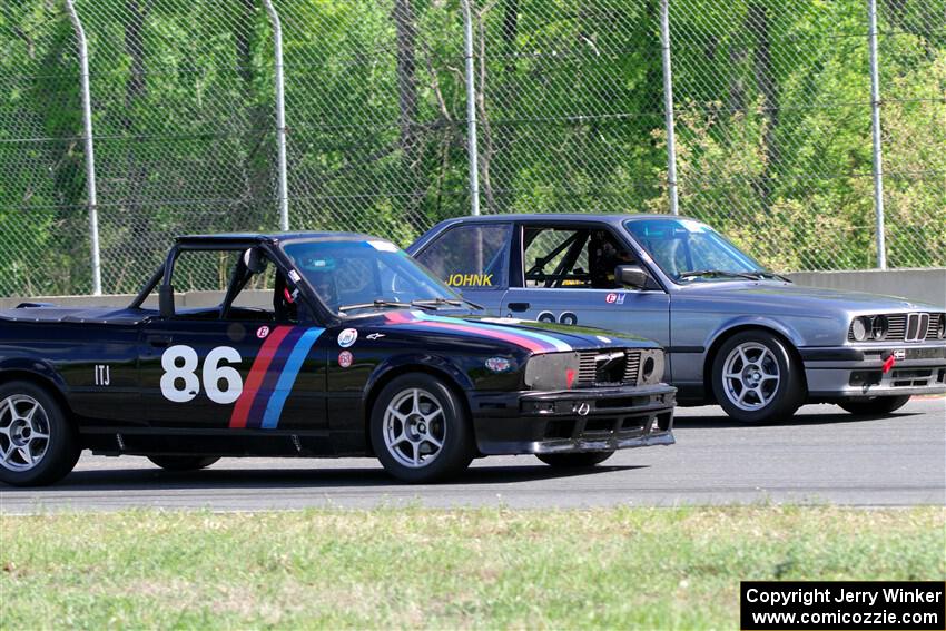 Jessica Johnk's BMW 325i and Jeff Johnk's BMW 325i