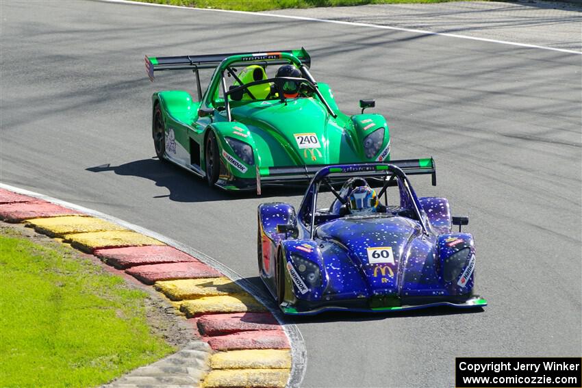 Mike D'Ambrose's Radical SR3 XXR 1340 and Blake McGovern's Radical SR3 XX 1340