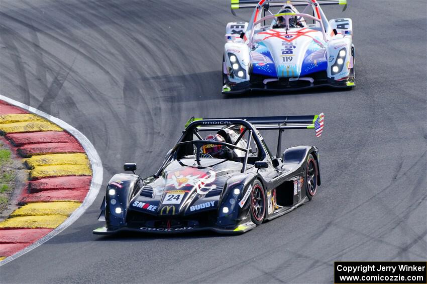 Gregg Gorski's Radical SR10 and Jason Plotke's Radical SR10