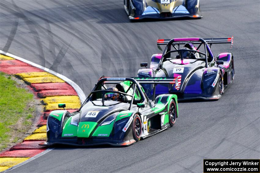 Jordan Missig's Radical SR3 XXR 1500 and Spencer Schmidt's Radical SR3 XXR 1500
