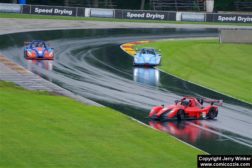 Seth Bacon's Radical SR3 XX 1340, Mike Ellis' Radical SR3 XX 1340 and Richard Durocher's Radical SR3 RSX 1500