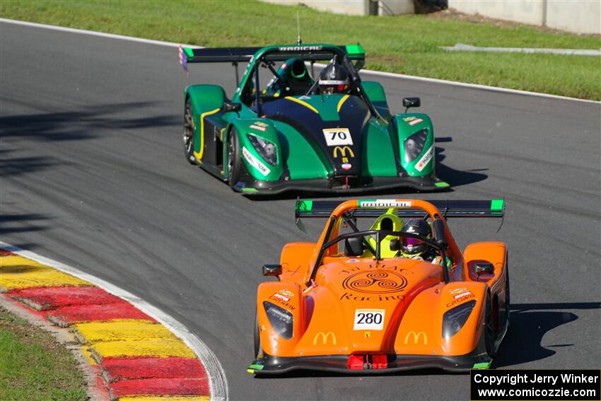 Keith McGovern's Radical SR3 XXR 1340 and Evan Wolf's Radical SR3 XX 1340